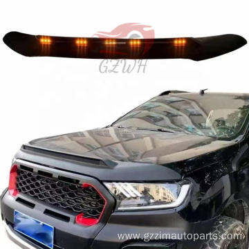 Accessories auto bonnet with led For Ranger